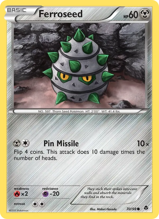Ferroseed 70 Emerging Powers Pokesingles
