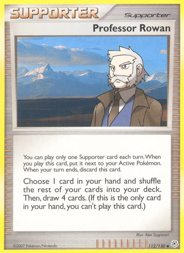 Professor Rowan 112 Diamond & Pearl Pokesingles