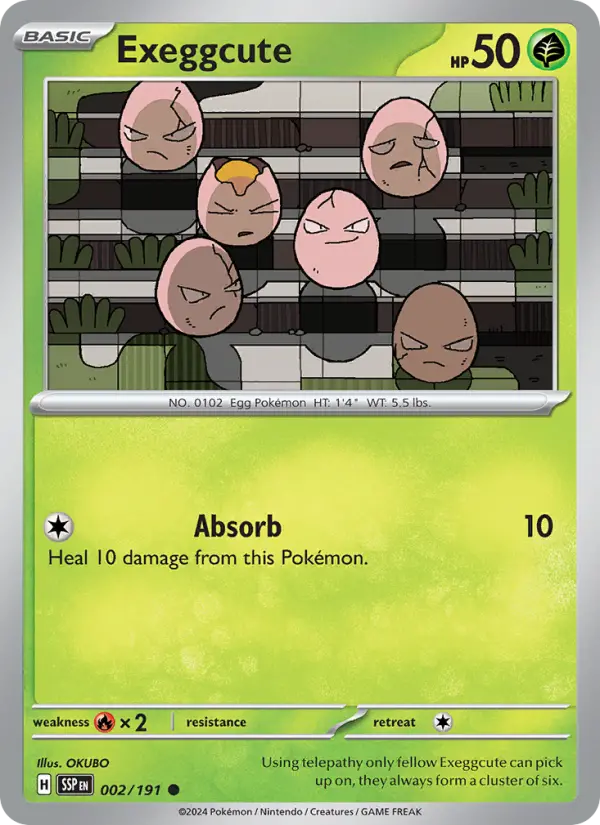 Exeggcute 2 Surging Sparks Pokesingles