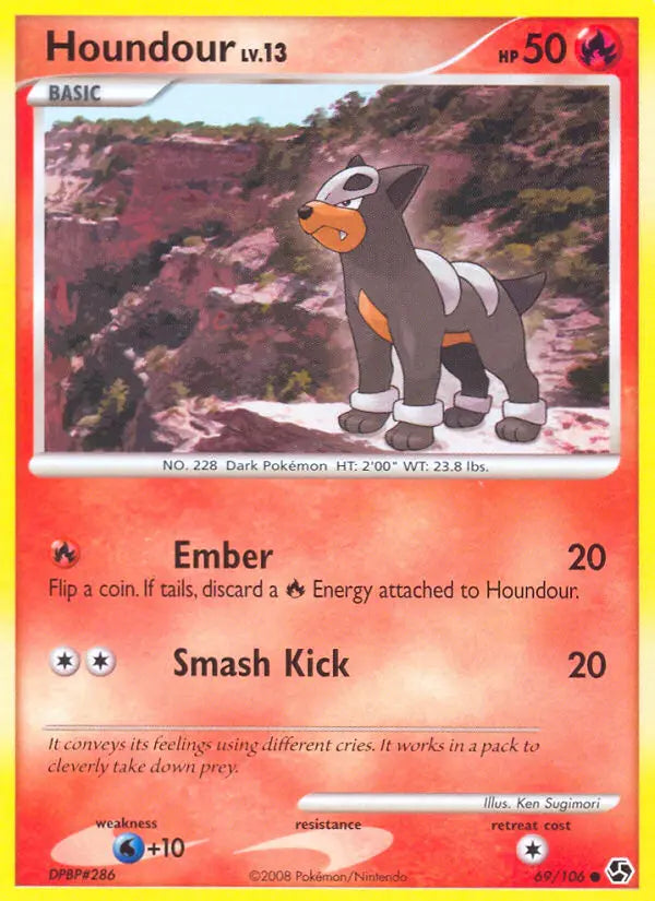 Houndour 69 Great Encounters Pokesingles