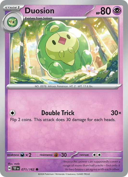 Duosion 71 Temporal Forces Pokesingles
