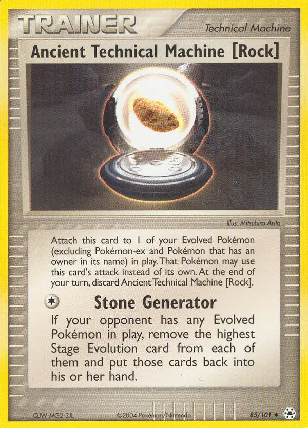 Ancient Technical Machine (Rock) 85 Hidden Legends Pokesingles