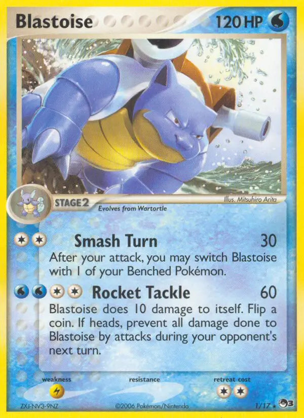 Blastoise 1 POP Series 3 Pokesingles