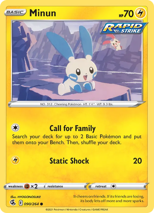 Minun 90 Fusion Strike Pokesingles