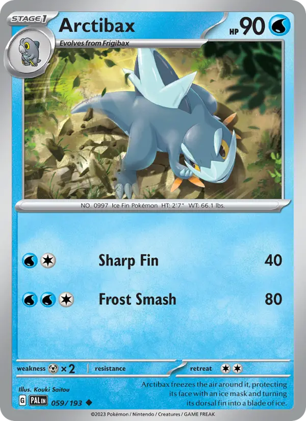Arctibax 59 Paldea Evolved Pokesingles