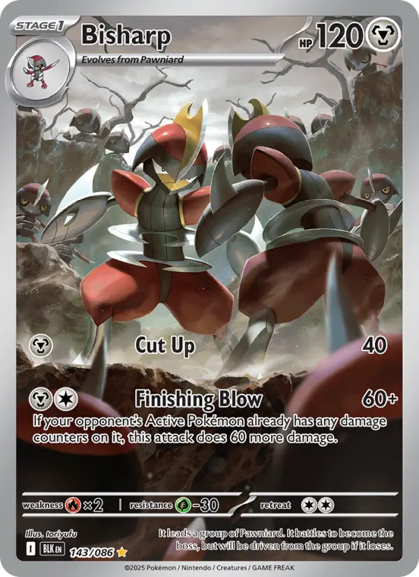 Bisharp 143 Black Bolt Pokesingles
