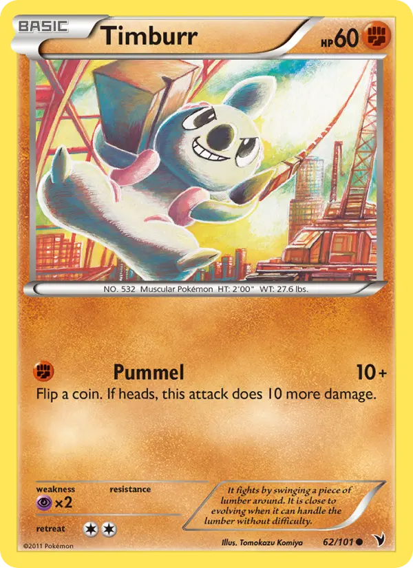 Timburr 62 Noble Victories Pokesingles