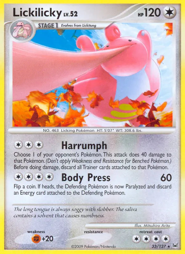 Lickilicky 33 Platinum Pokesingles