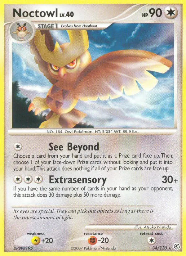 Noctowl 34 Diamond & Pearl Pokesingles