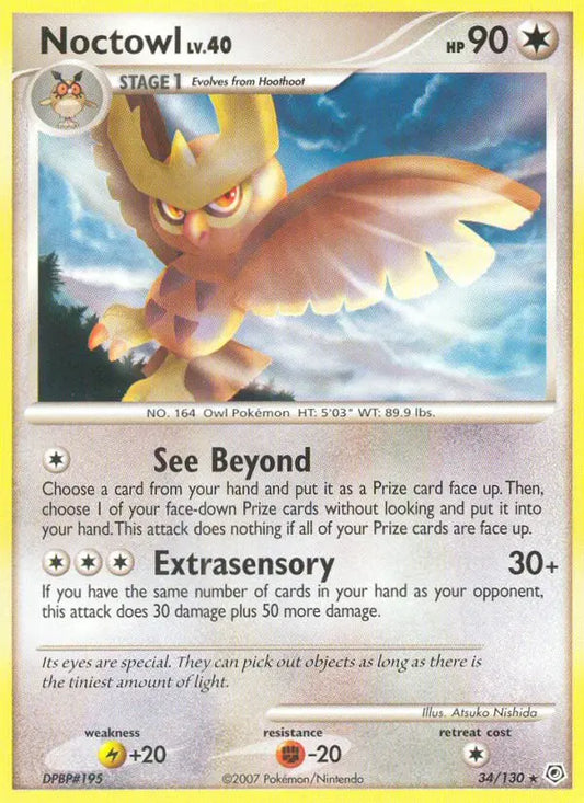 Noctowl 34 Diamond & Pearl Pokesingles