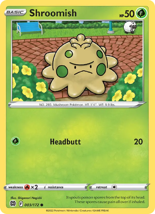 Shroomish 3 Brilliant Stars Pokesingles