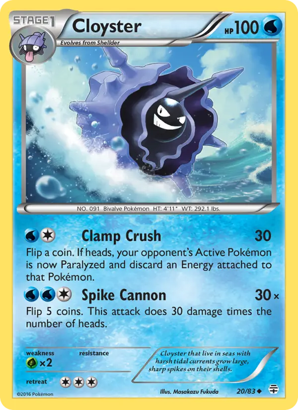 Cloyster 20 Generations Pokesingles