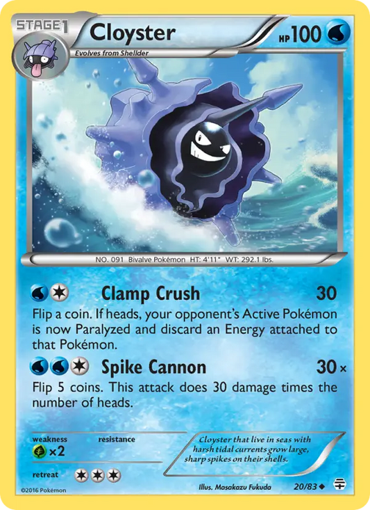Cloyster 20 Generations Pokesingles