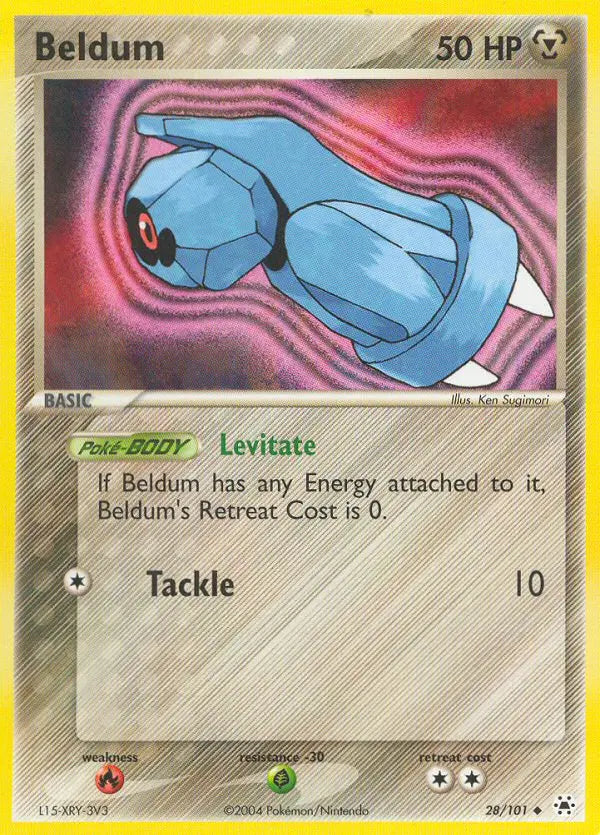 Beldum 28 Hidden Legends Pokesingles