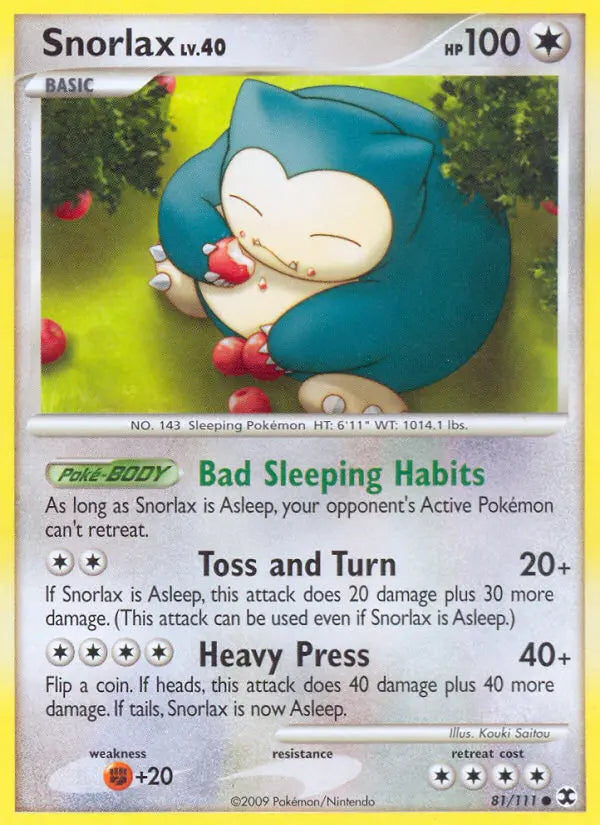 Snorlax 81 Rising Rivals Pokesingles