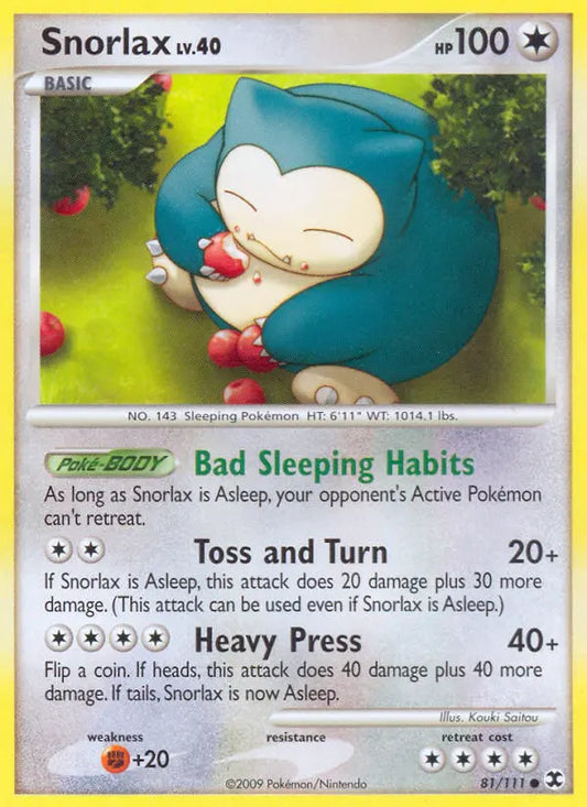 Snorlax 81 Rising Rivals Pokesingles