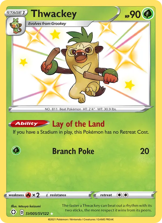 Thwackey SV005 Shining Fates Pokesingles