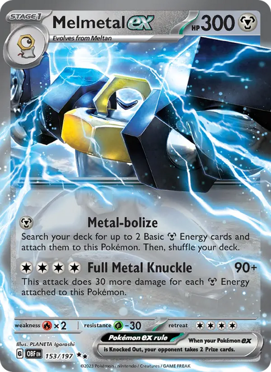 Melmetal ex 153 Obsidian Flames Pokesingles