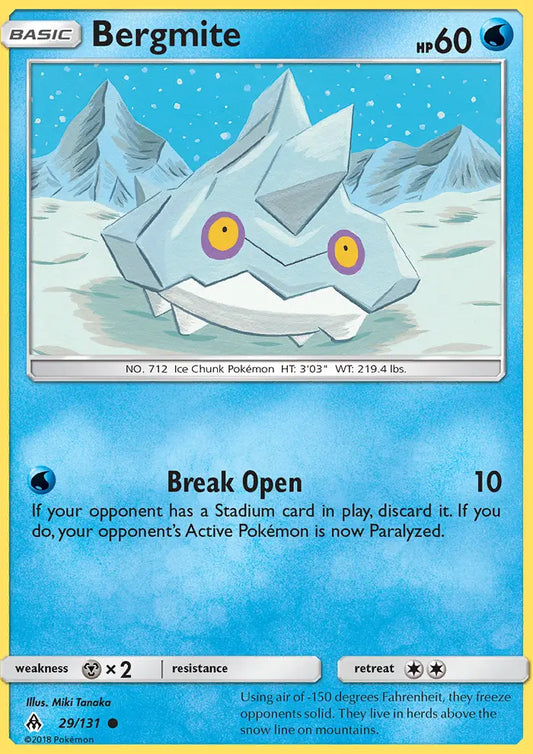 Bergmite 29 Forbidden Light Pokesingles