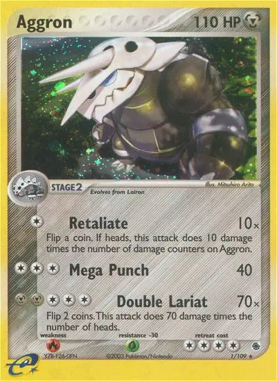 Aggron 1 Ruby & Sapphire Pokesingles