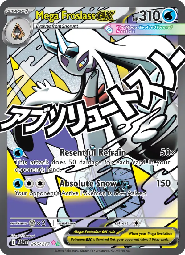 Mega Froslass ex 265 Ascended Heroes Pokesingles