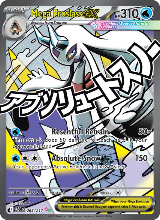 Mega Froslass ex 265 Ascended Heroes Pokesingles