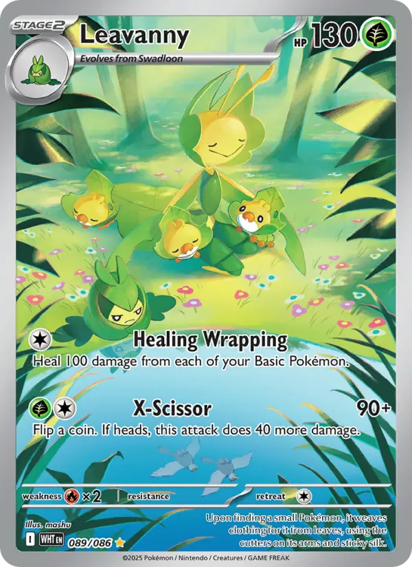 Leavanny 89 White Flare Pokesingles