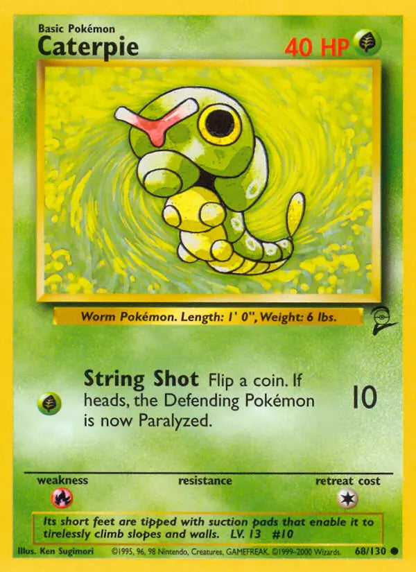 Caterpie 68 Base Set 2 Pokesingles
