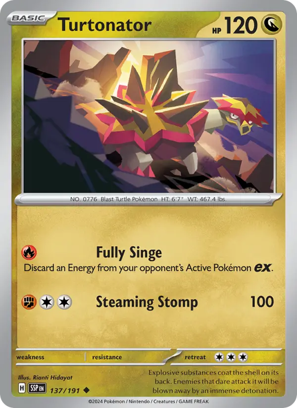 Turtonator 137 Surging Sparks Pokesingles