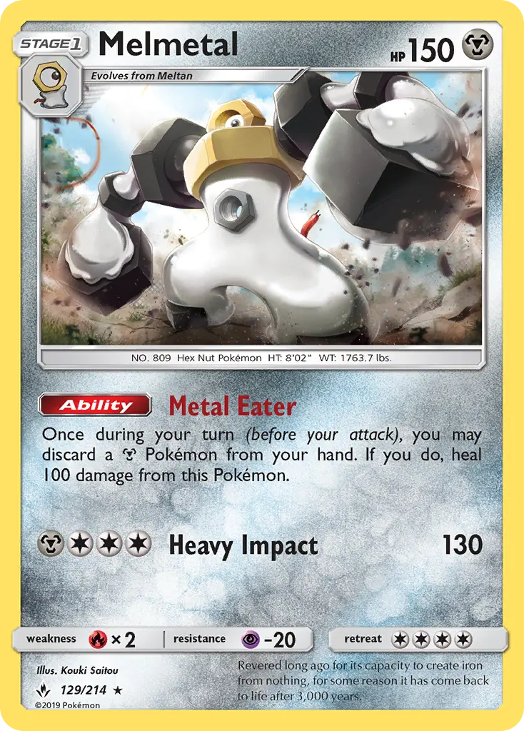 Melmetal 129 Unbroken Bonds Pokesingles