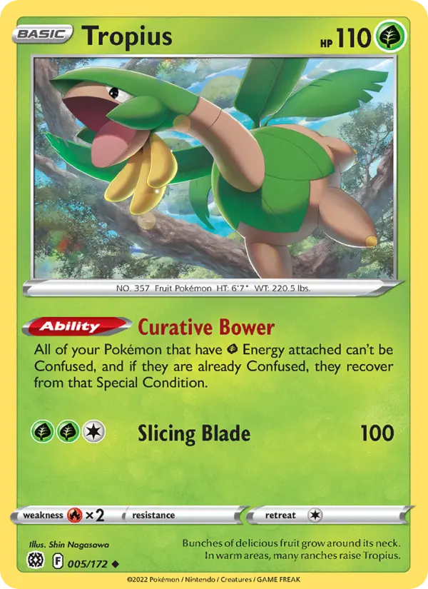 Tropius 5 Brilliant Stars Pokesingles