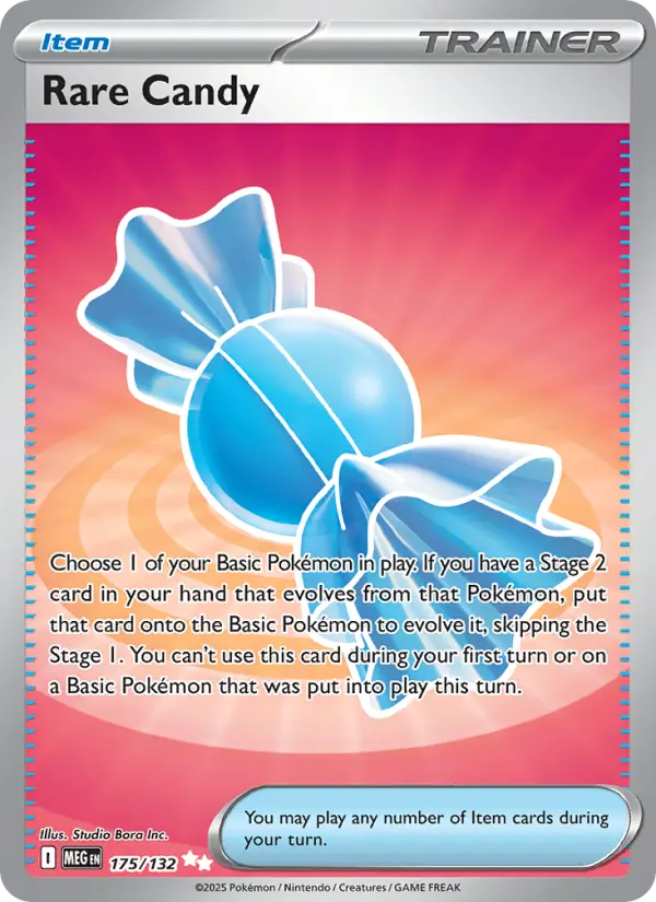 Rare Candy 175 Mega Evolution Pokesingles