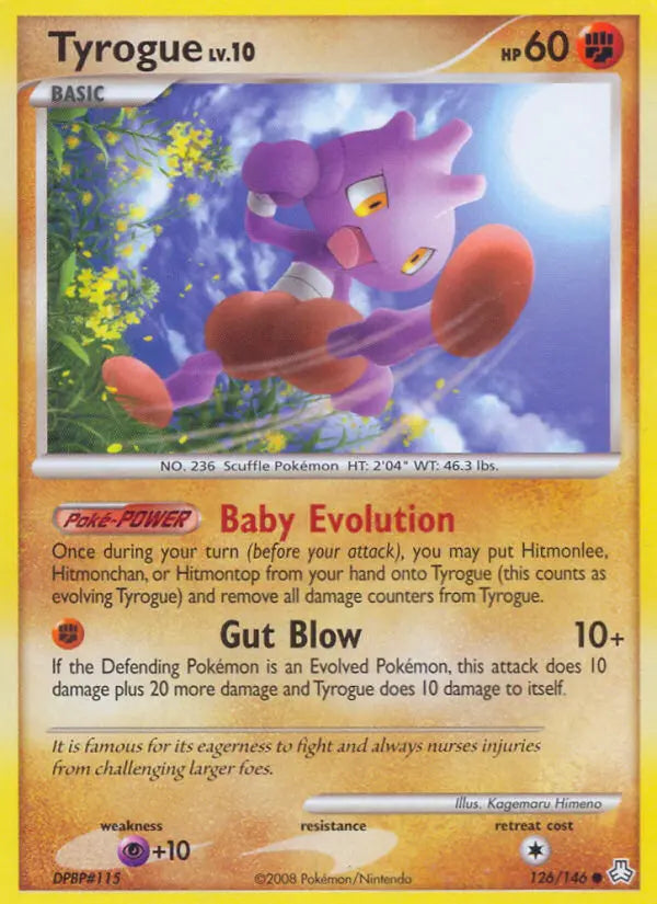 Tyrogue 126 Legends Awakened Pokesingles