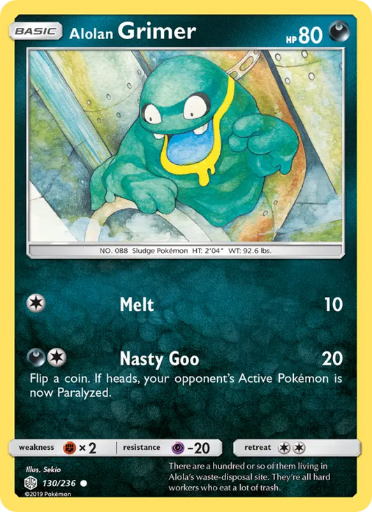 Alolan Grimer 130 Cosmic Eclipse Pokesingles