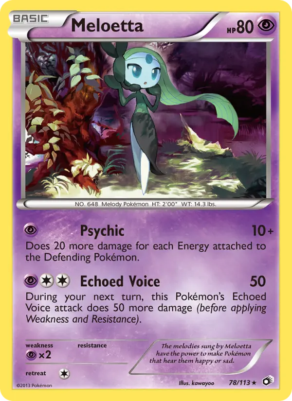 Meloetta 78 Legendary Treasures Pokesingles