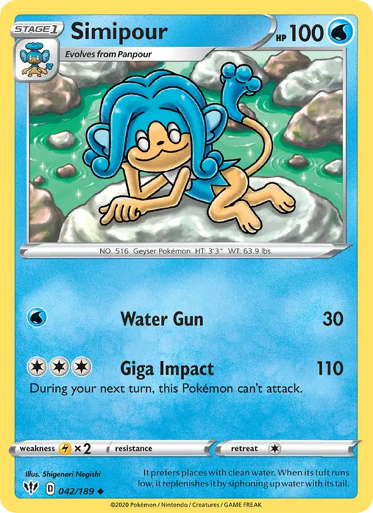Simipour 42 Darkness Ablaze Pokesingles