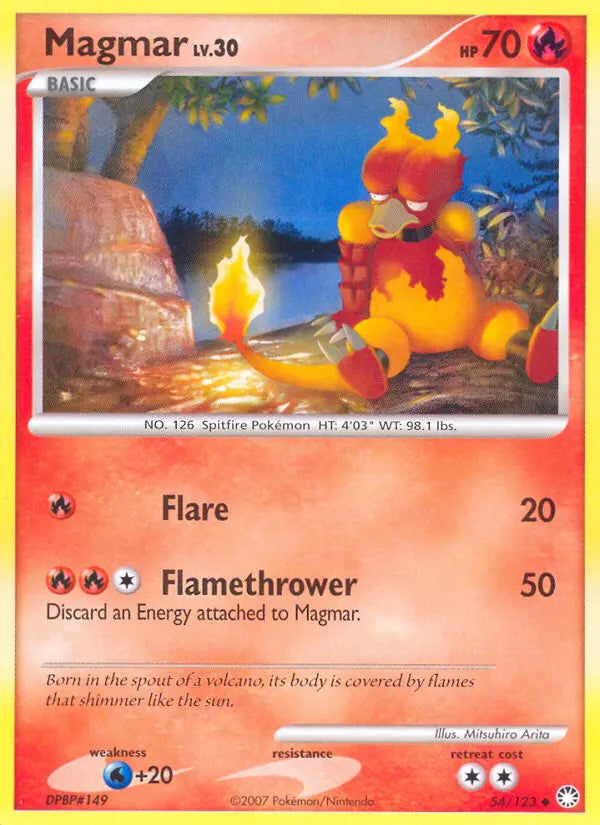 Magmar 54 Mysterious Treasures Pokesingles