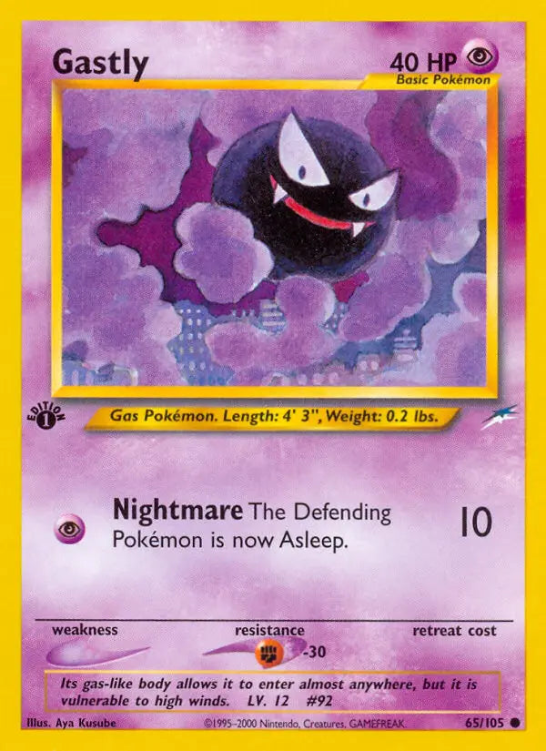 Gastly 65 Neo Destiny Pokesingles