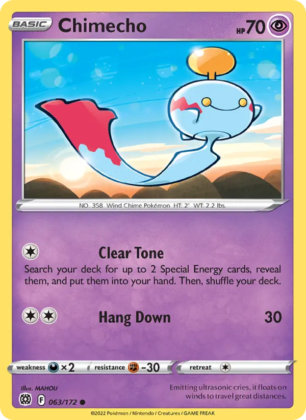 Chimecho 63 Brilliant Stars Pokesingles