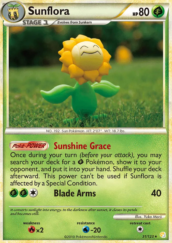 Sunflora 31 HeartGold SoulSilver Pokesingles