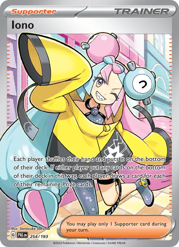 Iono 254 Paldea Evolved Pokesingles