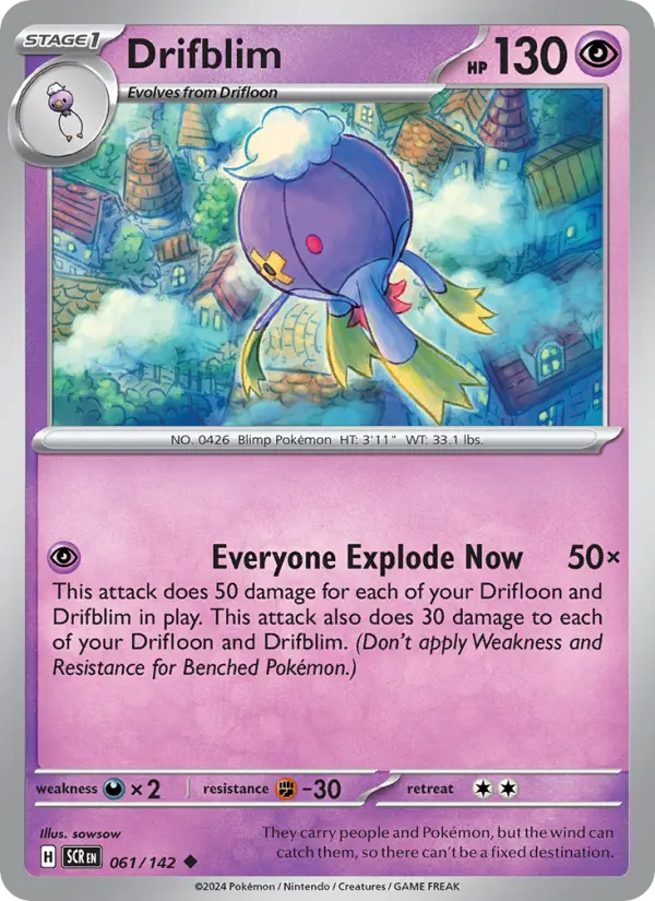 Drifblim 61 Stellar Crown Pokesingles
