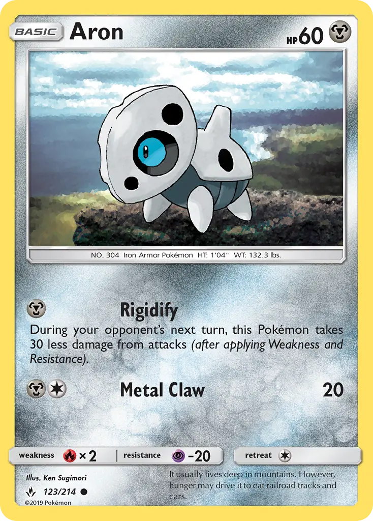 Aron 123 Unbroken Bonds Pokesingles