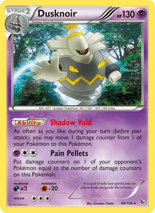 Dusknoir 40 Flashfire Pokesingles