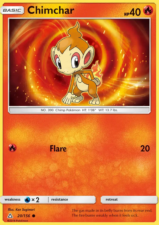 Chimchar 20 Ultra Prism Pokesingles