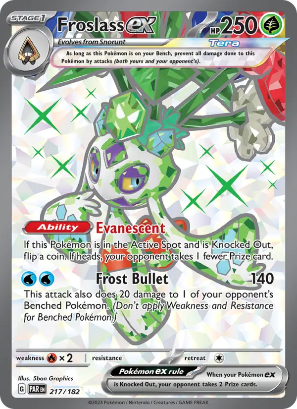 Froslass ex 217 Paradox Rift Pokesingles