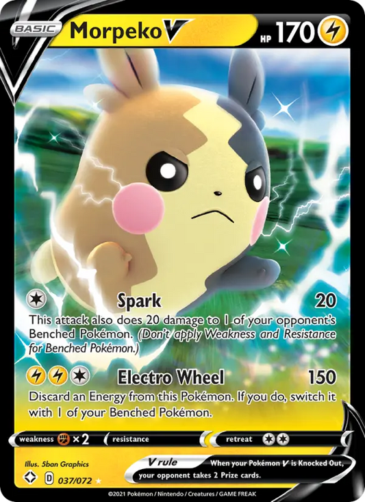 Morpeko V 37 Shining Fates Pokesingles