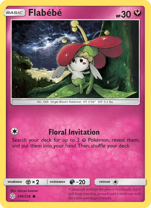 Flabébé 149 Cosmic Eclipse Pokesingles