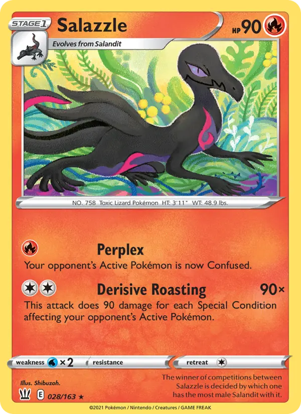 Salazzle 28 Battle Styles Pokesingles