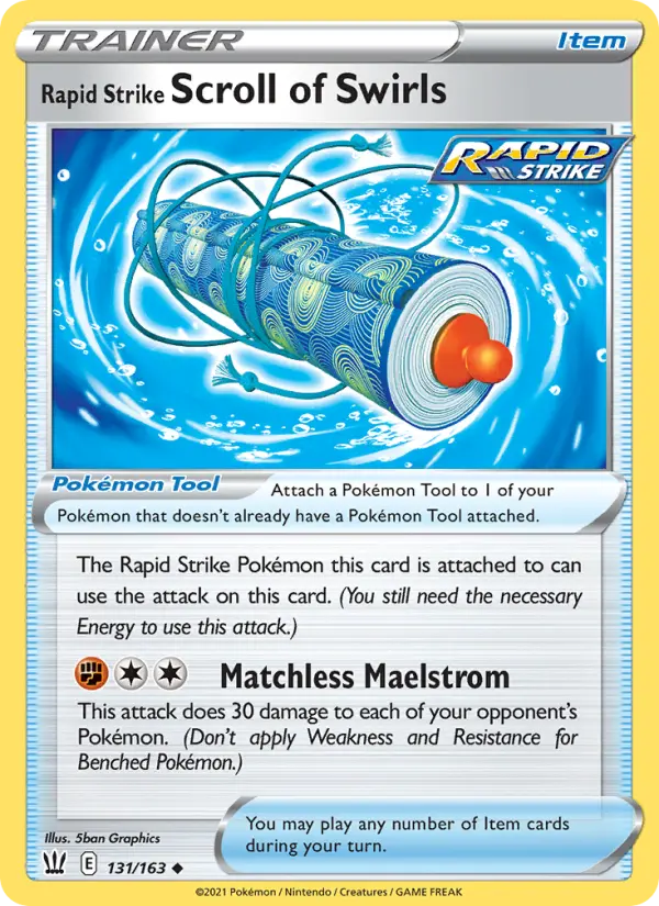 Rapid Strike Scroll of Swirls 131 Battle Styles Pokesingles